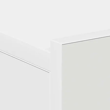  Noptiere suspendate, 2 buc., alb, 40x30x15 cm, lemn prelucrat