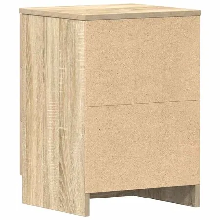  Noptiere, 2 buc., stejar sonoma, 38x35x56 cm, lemn prelucrat