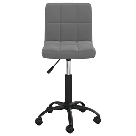  Scaun de bucătărie pivotant, gri închis, catifea