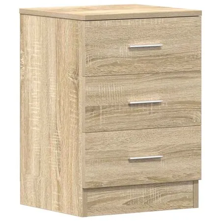  Noptiere, 2 buc., stejar sonoma, 38x35x56 cm, lemn prelucrat