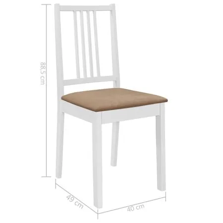  Set de mobilier de bucătărie, 5 piese, alb, MDF