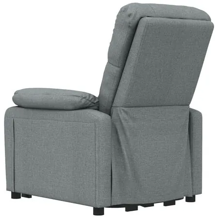  Fotoliu de masaj electric rabatabil, gri închis, textil