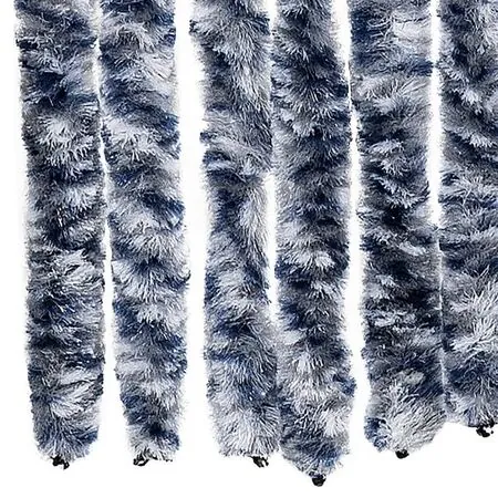  Perdea de insecte, albastru, alb, argintiu, 100x220 cm Chenille