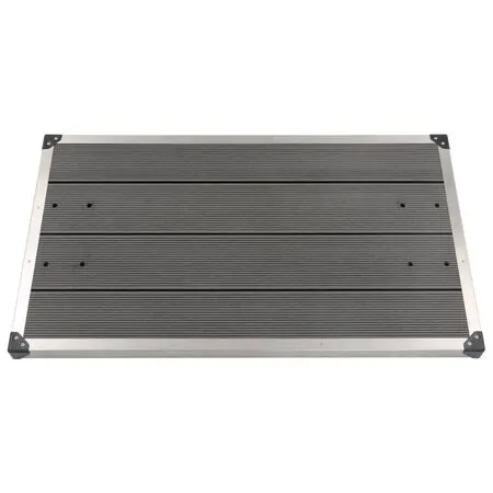  Duș de grădină cu bază gri, 220 cm, aluminiu