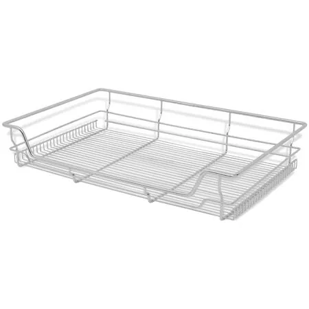  Coșuri din sârmă retractabile, 2 buc., argintiu, 800 mm