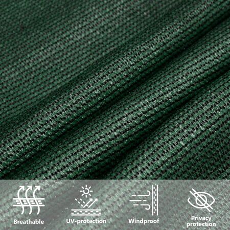  Pânză parasolar, verde închis, 5x5x5 m, 160 g/m², HDPE