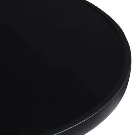  Set mobilier de exterior, 5 piese, negru, aluminiu și textilenă