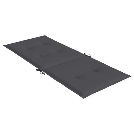  Perne scaun cu spătar înalt, 4 buc. antracit 120x50x3 cm textil