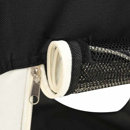  Țarc de câini pliabil cu sac de transport, negru, 125x125x61 cm