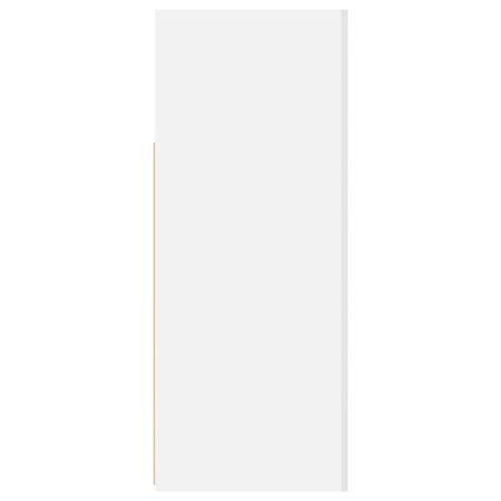  Servantă cu lumini LED, alb, 115,5x30x75 cm