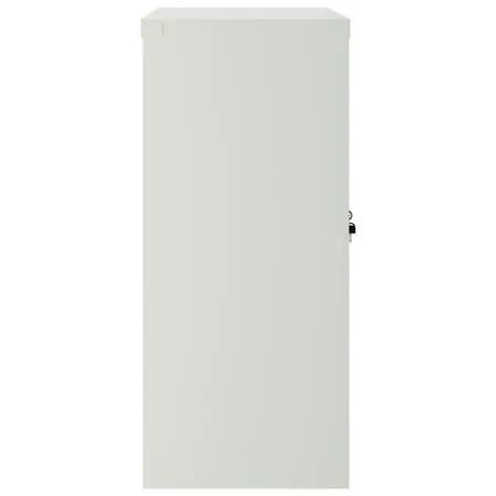  Dulap de birou cu 2 uși, gri, 90 cm, oțel