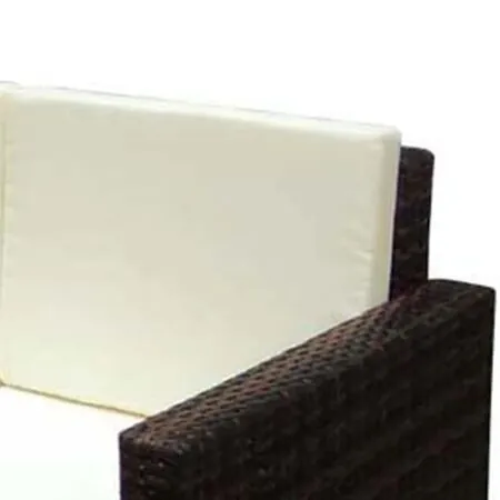  Set mobilier de grădină cu perne, 2 piese, maro, poliratan