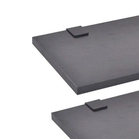  Set mobilier baie 11 piese, chiuvete și robinete incluse, negru