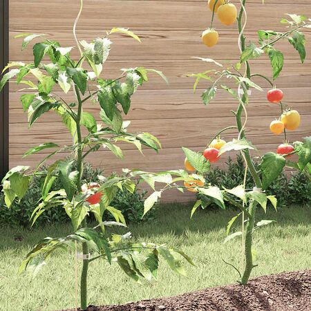  Spirale pentru suport plante, 20 buc., 110 cm, oțel galvanizat