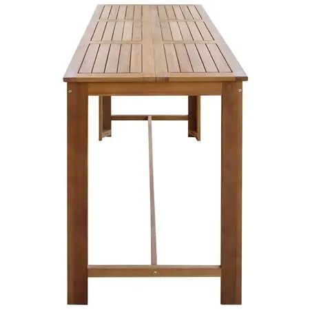  Masă de bar, lemn masiv de acacia, 150 x 70 x 105 cm