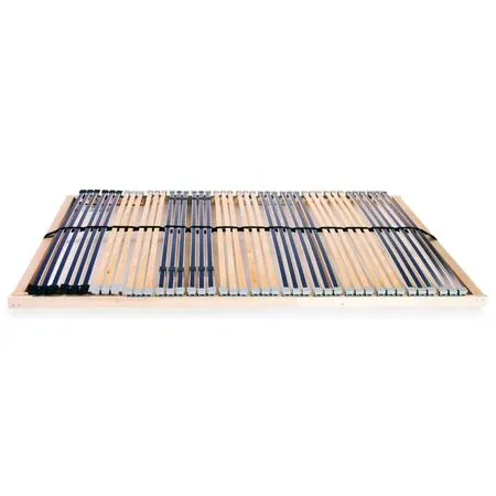  Bază de pat cu șipci, 42 șipci, 7 zone, 100 x 200 cm