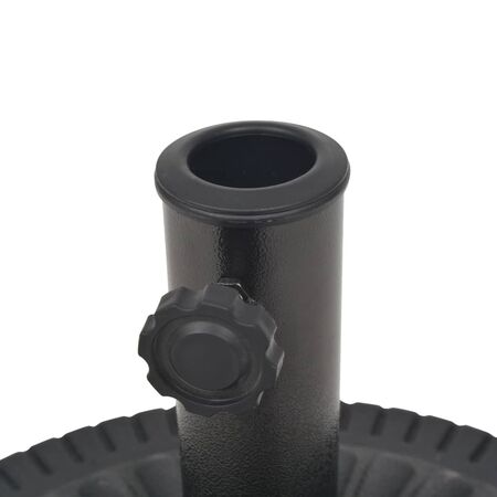  Suport umbrelă de soare, rășină, rotund, negru, 29 kg