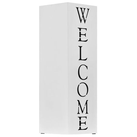  Suport pentru umbrelă Welcome, oțel, alb 