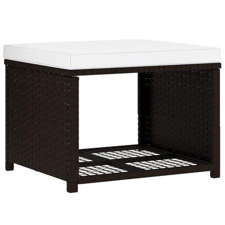  Set mobilier de grădină, 4 piese, maro, poliratan