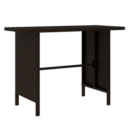  Set mobilier de grădină, 4 piese, maro, poliratan