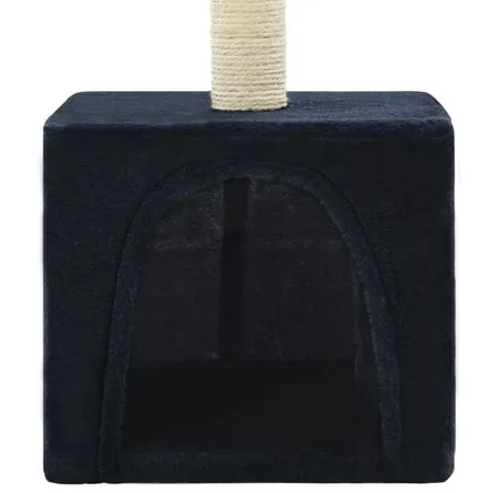  Ansamblu pisici, stâlpi din funie sisal, albastru închis, 55 cm