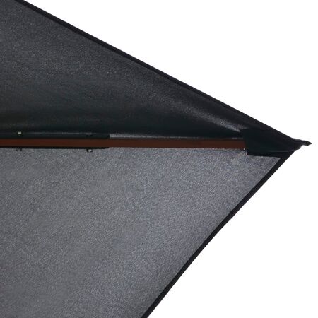  Umbrelă de soare exterior, stâlp lemn, 200x300 cm, antracit
