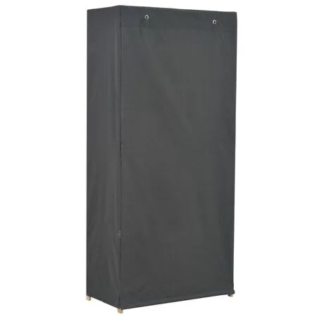  Șifonier, gri, 79 x 40 x 170 cm, material textil