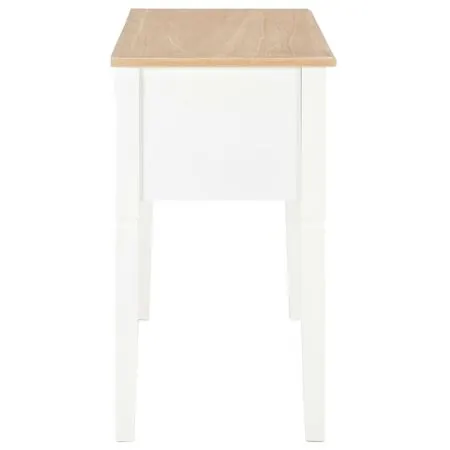  Birou de scris, alb, 109,5 x 45 x 77,5 cm, lemn