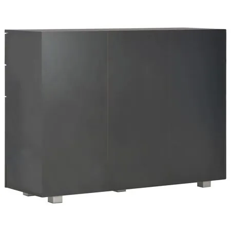  Dulap, negru extralucios, 107x35x80,5 cm