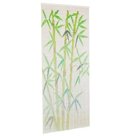  Perdea de ușă pentru insecte, 90 x 200 cm, bambus