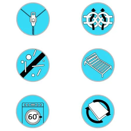  Topper saltea, 80 x 200 cm, spumă cu memorie Visco, 6 cm