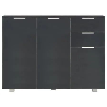  Dulap, negru extralucios, 107x35x80,5 cm