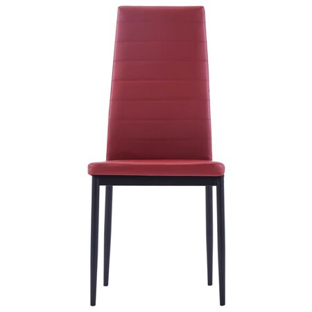  Set mobilier de bucătărie, 5 piese, roșu vin
