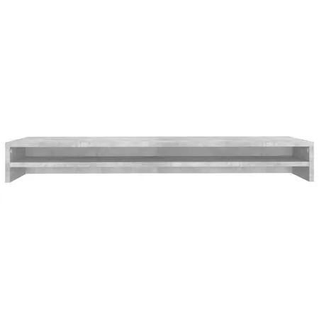  Suport monitor, gri beton, 100x24x13 cm, lemn prelucrat