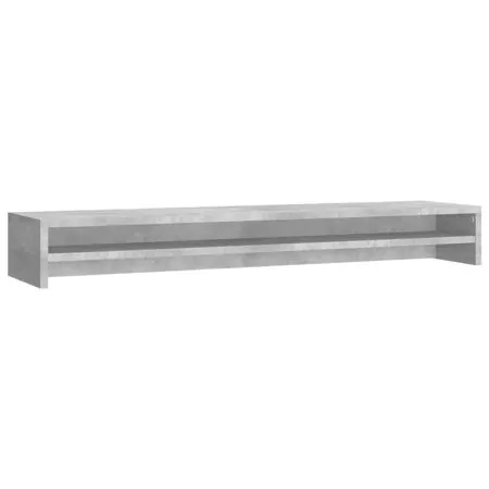 Suport monitor, gri beton, 100x24x13 cm, lemn prelucrat