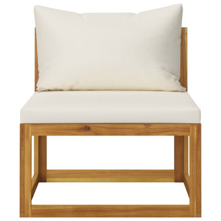  Set mobilier grădină cu perne, 6 piese, lemn masiv acacia    