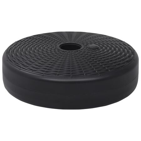  Suport de umbrelă, negru, 24 L, umplere cu nisip/apă 