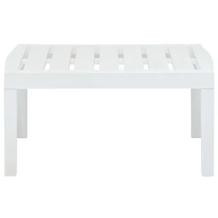  Masă de grădină, alb, 78 x 55 x 38 cm, plastic