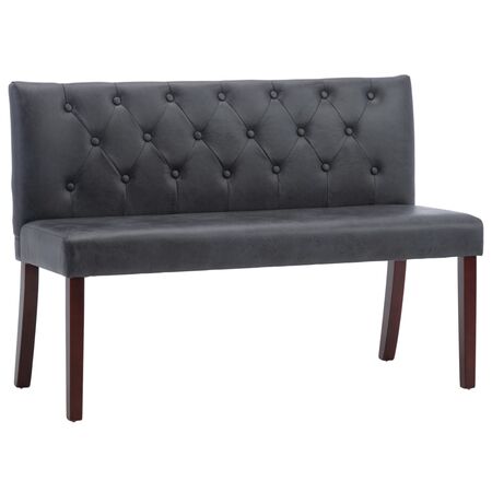  Bancă, gri, 120 cm, velur ecologic