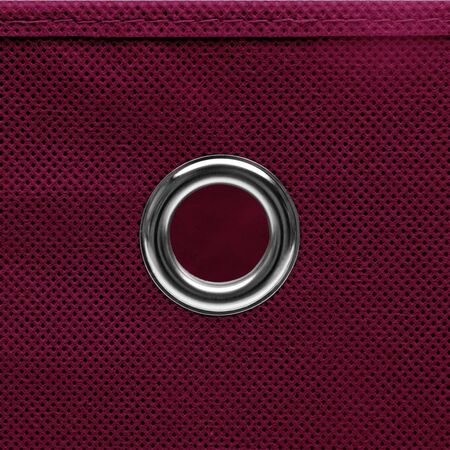  Cutii depozitare cu capac 4 buc. roșu închis 32x32x32cm, textil