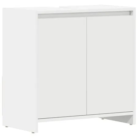  Dulap de baie, alb, 60x33x61 cm, lemn prelucrat