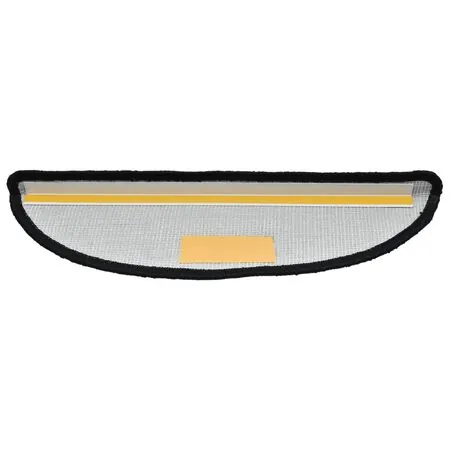  Covorașe pentru trepte scară, 15 buc., negru, 56x17x3 cm