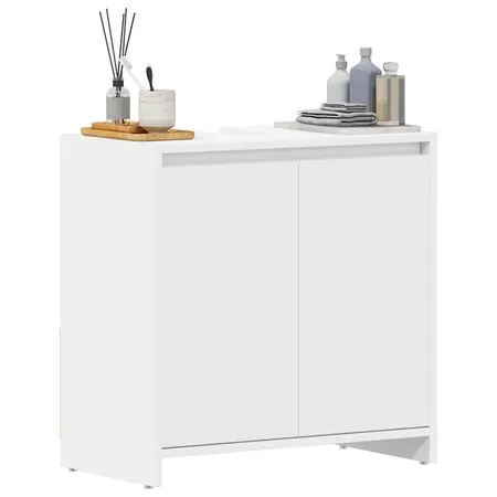  Dulap de baie, alb, 60x33x61 cm, lemn prelucrat