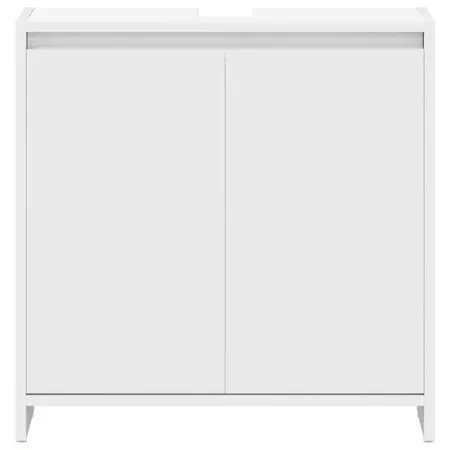  Dulap de baie, alb, 60x33x61 cm, lemn prelucrat