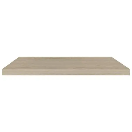  Raft de perete suspendat, stejar, 80x23,5x3,8 cm, MDF