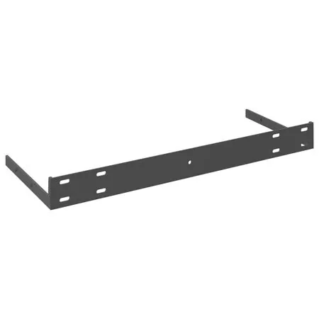  Rafturi de perete suspendate, 2 buc., gri, 60x23,5x3,8 cm, MDF