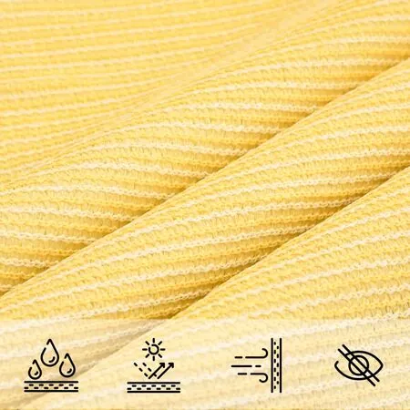  Pânză parasolar, bej, 3 x 3 x 3 m, HDPE, 160 g/m²