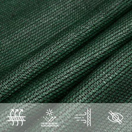  Pânză parasolar, verde închis, 5x5x6 m, 160 g/m², HDPE