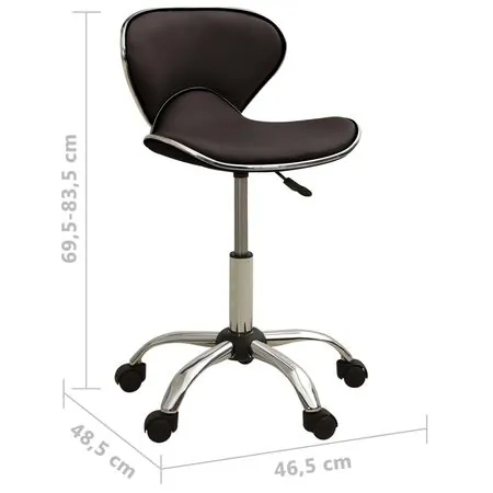  Scaun pentru salon spa, maro, piele ecologică