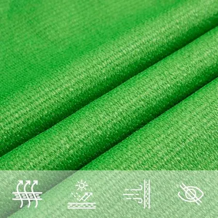  Pânză parasolar, verde deschis, 5x5x6 m, 160 g/m², HDPE